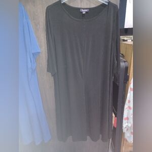 Roaman's Elegant Black Long Sleeve Dress